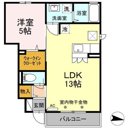 アネックスYVIIの物件間取画像